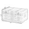 Vintiquewise Wooden Brown Storage Trunk with Faux Leather Straps and Handles, Small QI004334.S - alternate 5